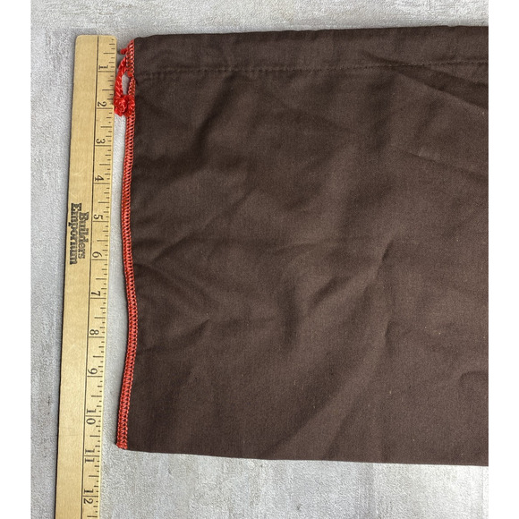 Coach Dust Bag Brown Red Drawstring Cloth Storage Pouch Purse Handbag Logo - Picture 2 of 5